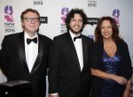 Hilversum 15 februari 2016
Buma awards in studio 21 op het mediapark. Paula Patricio Henk Temming en hun zoon