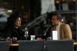 Amsterdam 8 maart 2016 
Holly Brood met (een) vriend op terras. In eerste instantie verbergt/ verstopt ze zichzelf in haar jas.