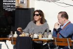 Amsterdam 17 februari 2016 
Isa Hoes en Marc Marie Huybregts op terras