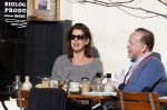 Amsterdam 17 februari 2016 
Isa Hoes en Marc Marie Huybregts op terras