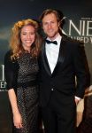 Amsterdam 22 februari 2016
Premiere Knielen op een Bed Violen in Tuschinski , Noortje Herlaar en partner Barry Atsma spelen de hoofdrol.  
Isabelle v t Groenewoud en partner .....