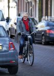 Amsterdam 17 februari 2016 
Jeroen Krabbe op de fiets