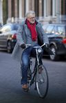 Amsterdam 17 februari 2016 
Jeroen Krabbe op de fiets