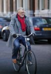 Amsterdam 17 februari 2016 
Jeroen Krabbe op de fiets