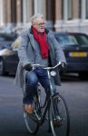 Amsterdam 17 februari 2016 
Jeroen Krabbe op de fiets