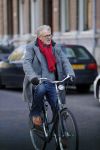 Amsterdam 17 februari 2016 
Jeroen Krabbe op de fiets