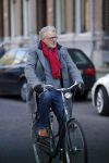 Amsterdam 17 februari 2016 
Jeroen Krabbe op de fiets