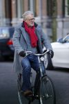Amsterdam 17 februari 2016 
Jeroen Krabbe op de fiets