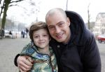 Amsterdam 13 februari 2016 
Premiere Zootropolis in het tropenmuseum. Lange Frans met zoon en ex schoonmoeder