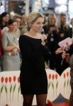 Amsterdam 24 februari 2016 
Liza Sips opent zwanger de negen maandenbeurs in de RAI.