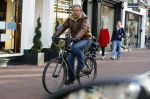Amsterdam 16 februari 2016 
Maarten Spanjer op zijn fiets in de pc hooftstraat