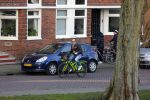Amsterdam 16 gebruari 2016
Marc Marie Huijbregts op de fiets in het vondelpark