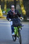 Amsterdam 16 gebruari 2016
Marc Marie Huijbregts op de fiets in het vondelpark