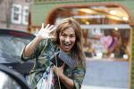 Amsterdam 12 februari 2016 
Patty Brard op straat.