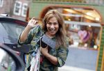Amsterdam 12 februari 2016 
Patty Brard op straat.