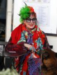 Amsterdam 16 februari 2016 
Petra Heyboer met hond  de pc hooftstraat