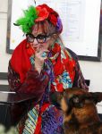 Amsterdam 16 februari 2016 
Petra Heyboer met hond  de pc hooftstraat