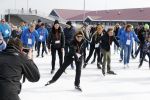 Biddinghuizen 6 maart 2016
De hollandse 100 georganiseerd door prins Bernhard jr . 10 km schaatsen en 90km fietsen .
De opbrengst gaat naar het onderzoek tegen lymphe klier kanker. Prinses Margriet