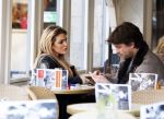 Amsterdam 12 februari 2016
Rick Brandsteder met (zijn) vriendin Anna Sophia v Zweden de ochter van Jaap v Zweden op terras en omarmd op straat