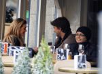 Amsterdam 12 februari 2016
Rick Brandsteder met (zijn) vriendin Anna Sophia v Zweden de ochter van Jaap v Zweden op terras en omarmd op straat