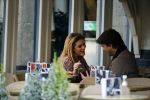 Amsterdam 12 februari 2016
Rick Brandsteder met (zijn) vriendin Anna Sophia v Zweden de ochter van Jaap v Zweden op terras en omarmd op straat