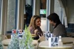 Amsterdam 12 februari 2016
Rick Brandsteder met (zijn) vriendin Anna Sophia v Zweden de ochter van Jaap v Zweden op terras en omarmd op straat