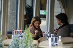 Amsterdam 12 februari 2016
Rick Brandsteder met (zijn) vriendin Anna Sophia v Zweden de ochter van Jaap v Zweden op terras en omarmd op straat