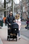 Amsterdam 5 maart 2016 
Robert Doornbos en Chantal Bles achter de kinderwagen.