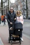 Amsterdam 5 maart 2016 
Robert Doornbos en Chantal Bles achter de kinderwagen.