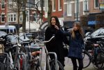 Amsterdam 8 maart 2016 
Robine v d Meer met haar dochter in Amsterdam zuid.