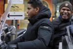 Amnsterdam 13 februari 2016 
Roue Verveer bij zijn zoon achter op de vespa scooter