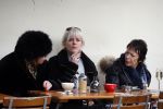 Amsterdam 5 maart 2016
Stacey Rookhuizen op terras met twee dames