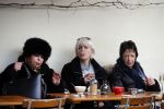Amsterdam 5 maart 2016
Stacey Rookhuizen op terras met twee dames