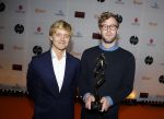Amsterdam 7 maart 2016 
Uitreiking tv beelden in de passengers terminal .
Nicolaas Veul (L) en Tim den Besten