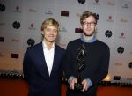 Amsterdam 7 maart 2016 
Uitreiking tv beelden in de passengers terminal .
Nicolaas Veul (L) en Tim den Besten