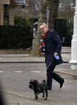 Amsterdam 13 februari 2016  
Tom Egbers laat hond uit