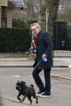 Amsterdam 13 februari 2016  
Tom Egbers laat hond uit