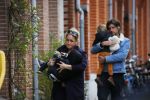 Amsterdam 5 maart 2016 
Zangerses Do Dominique v Hulst met haar man Mark en hun kinderen