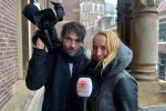 Haarlem, 27 Februari 2017 Proces Patricia Paay tegen haar buurman Maarten Oostvogel en bijgestaan door haar advocaat Mr. Johan Langelaar