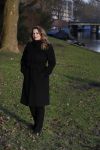 Amsterdam 2 februari 2017
Claudia Schoemacher wandelend met haar hond
