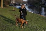 Amsterdam 2 februari 2017
Claudia Schoemacher wandelend met haar hond