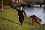 Amsterdam 2 februari 2017
Claudia Schoemacher wandelend met haar hond