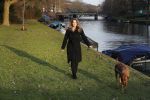 Amsterdam 2 februari 2017
Claudia Schoemacher wandelend met haar hond