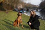 Amsterdam 2 februari 2017
Claudia Schoemacher wandelend met haar hond