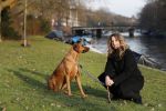Amsterdam 2 februari 2017
Claudia Schoemacher wandelend met haar hond
