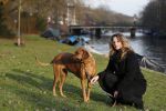 Amsterdam 2 februari 2017
Claudia Schoemacher wandelend met haar hond