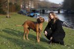 Amsterdam 2 februari 2017
Claudia Schoemacher wandelend met haar hond