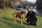 Amsterdam 2 februari 2017
Claudia Schoemacher wandelend met haar hond