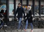 Amsterdam 12 februari 2017
Eva Jinek met haar vriend Dexter v d Voorn in amsterdam zuid.