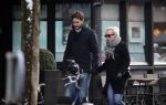 Amsterdam 12 februari 2017
Eva Jinek met haar vriend Dexter v d Voorn in amsterdam zuid.